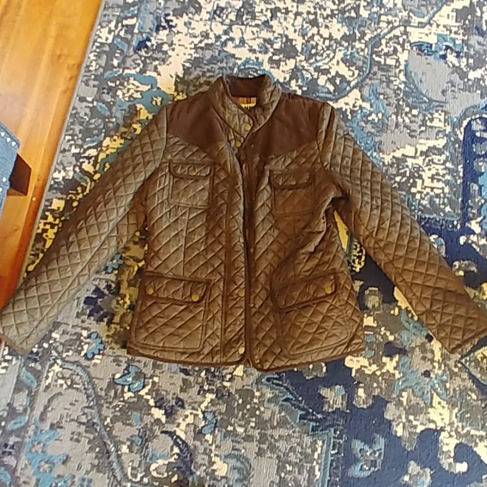 Olive green padded jacket